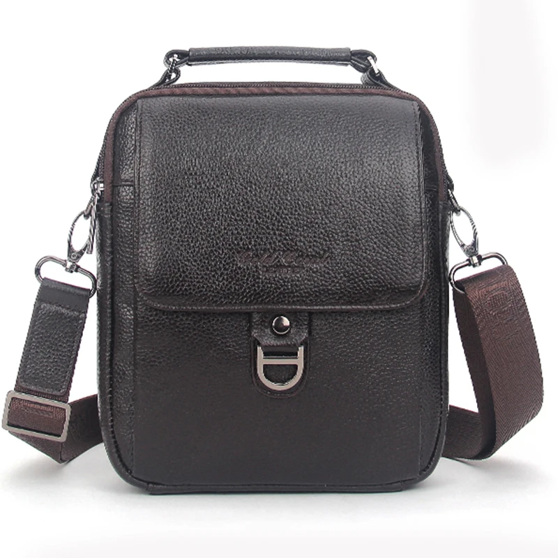 Мужская деловая сумка на одно плечо с верхней ручкой, модная повседневная сумка через плечо, сумки-мессенджеры из натуральной кожи, портфел...