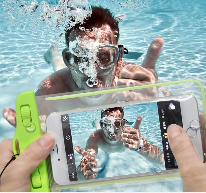 Водонепроницаемый чехол для Samsung Galaxy S9 S8 Huawei Xiaomi подводный люминесцентный