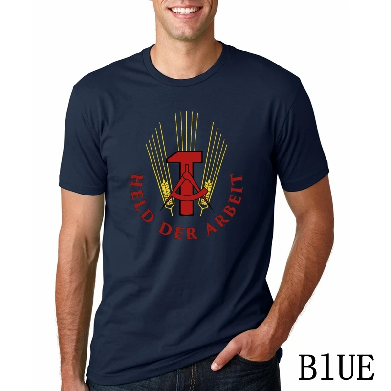 GDR Ostalgia футболка все размеры Новая - Цвет: BLUEpn4600