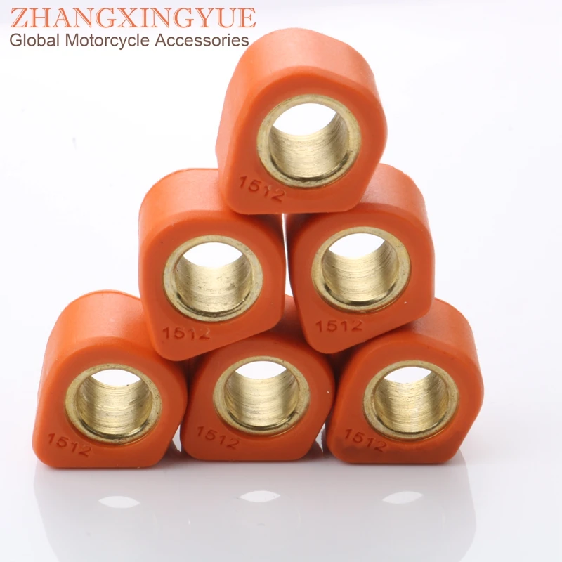 6 Pc Prestazioni Variatore Pesi Rullo 6.5 Gram 15X12Mm Per Mbk Mach G 50 Nitro Ovetto Stunt 50 Booster Nitro Ovetto 100Cc