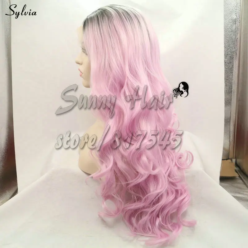 pink synthetic wig (4)