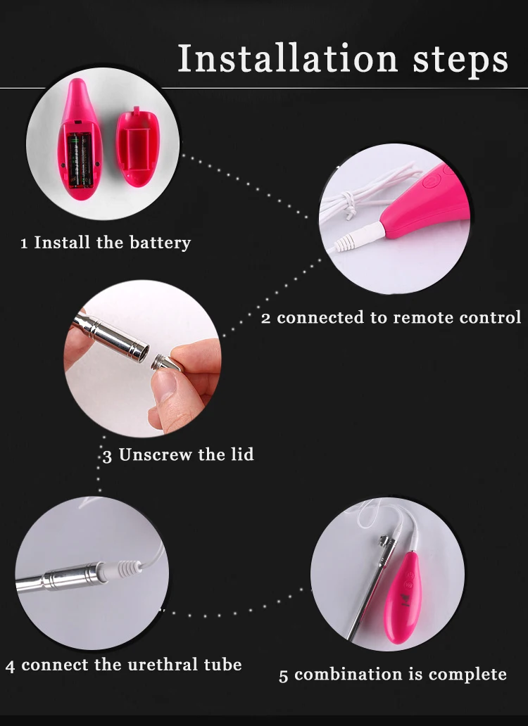 Runyu Stainless Vibrator Catheter Penis Plug 210mm Long Urethral Sound Urethral Stretching Dilator Masturbation Rod Sounding Set (9)