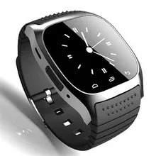 Smart Bluetooth Uhr Smartwatch M26 mit Led-anzeige Barometer Alitmeter Musik-player Schrittzähler für Android OS Handy