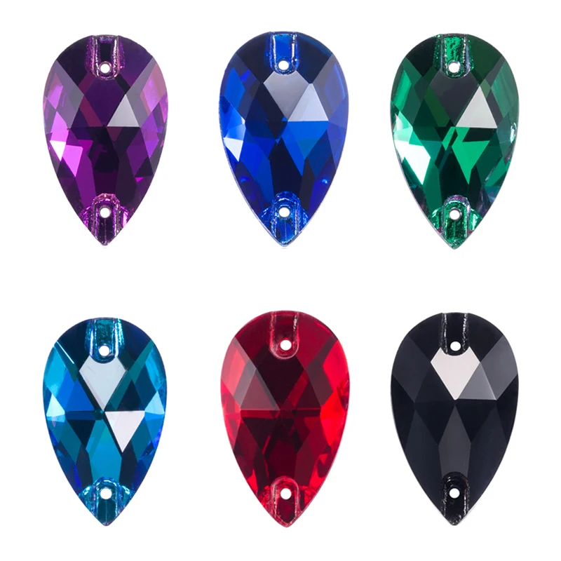 

AAAAA Quality Sewing Stones Tear Drop Sew On Rhinestones For Dress decoration,bags,garment,shoes