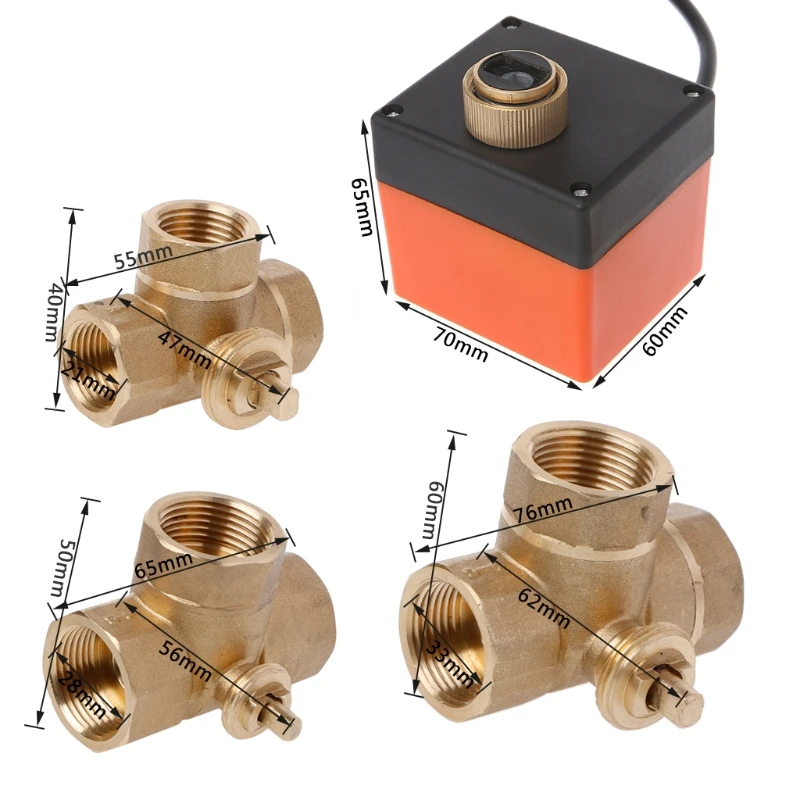 DN15/20/25 3 ходовой шаровой клапан электрический три линии с подкладкой управления AC 220 V LS'D инструмент