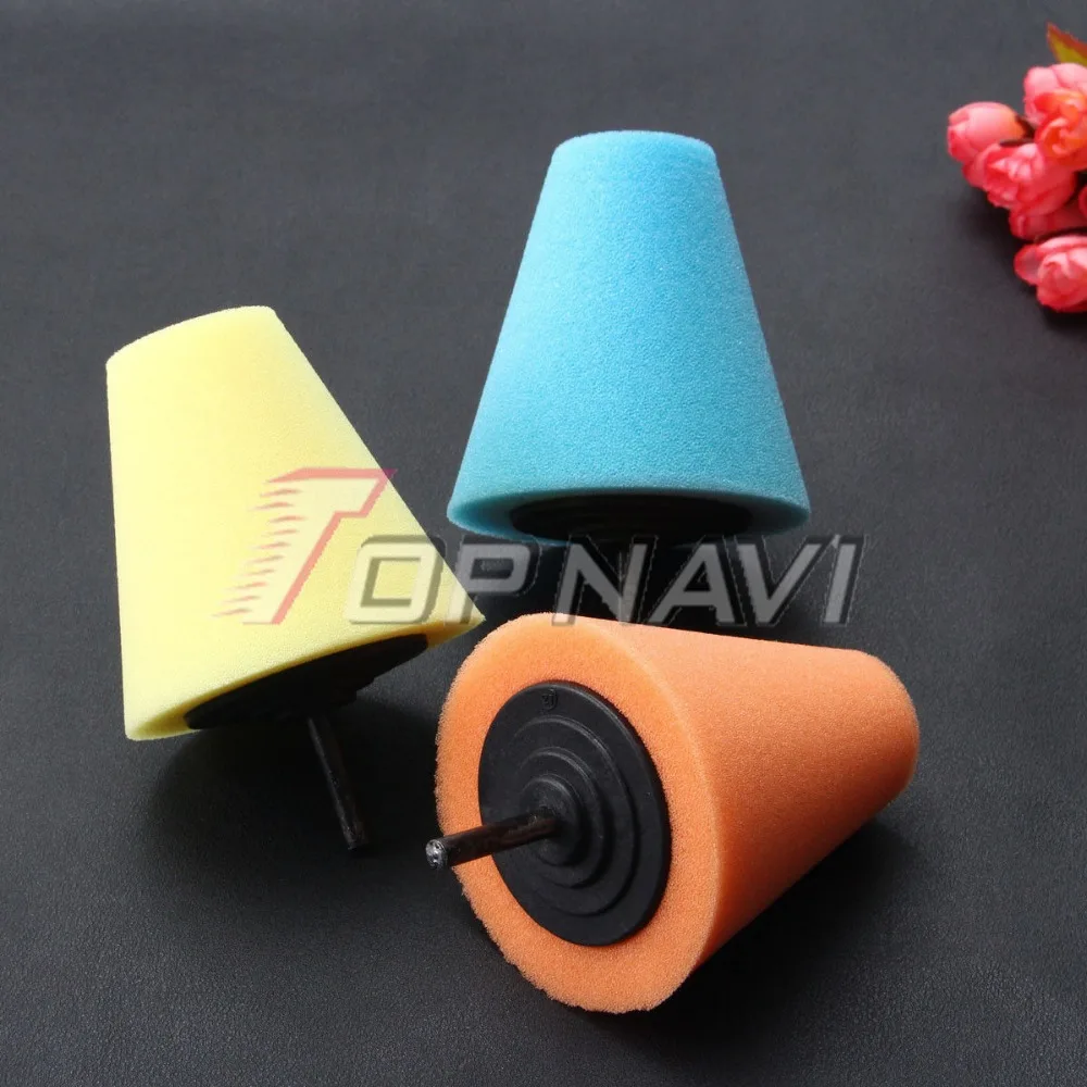 Foam Cone Shaped Sponge Polishing Buffing Pads for Car Wheel HubTool Sale 5
