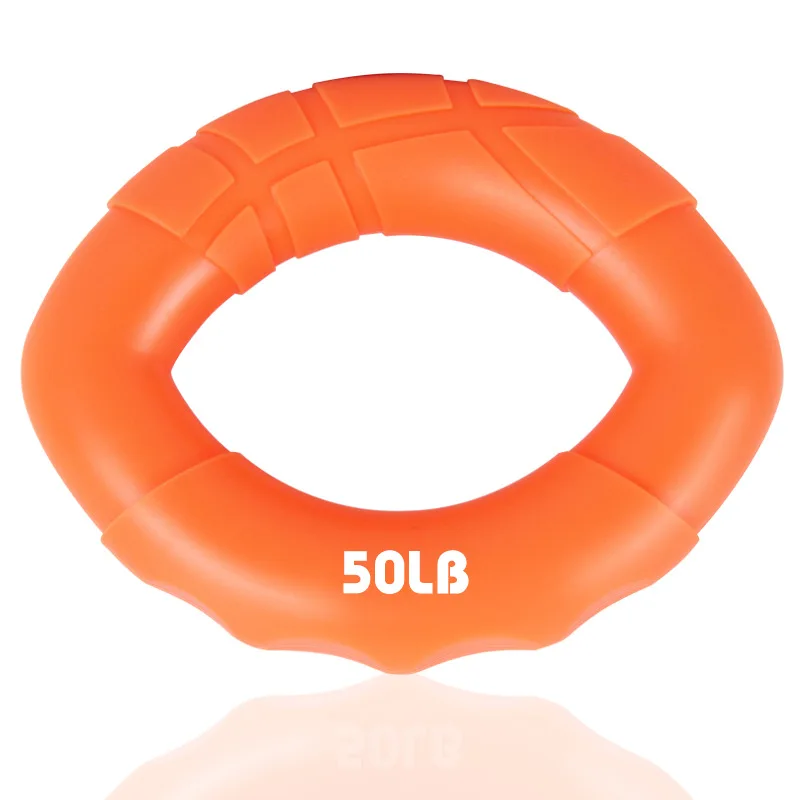Силиконовая рукоятка силовой мяч для силовой тренировки мышц, резиновый тренажер для фитнеса тренажер для рук кистевой эспандер сила пальцев - Цвет: Оранжевый