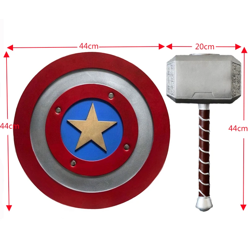 

Thor Mjolnir Cosplay Costume Accessory Hammer Avengers Captain America Avengers Endgame Weapon Carnival Party Props Halloween