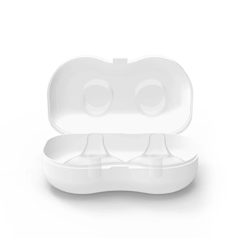 CMbear High quality Manual Or Electric Breast Pump Accessories 2 PCS Silicone Nipple Protective cover breast-feeding protector