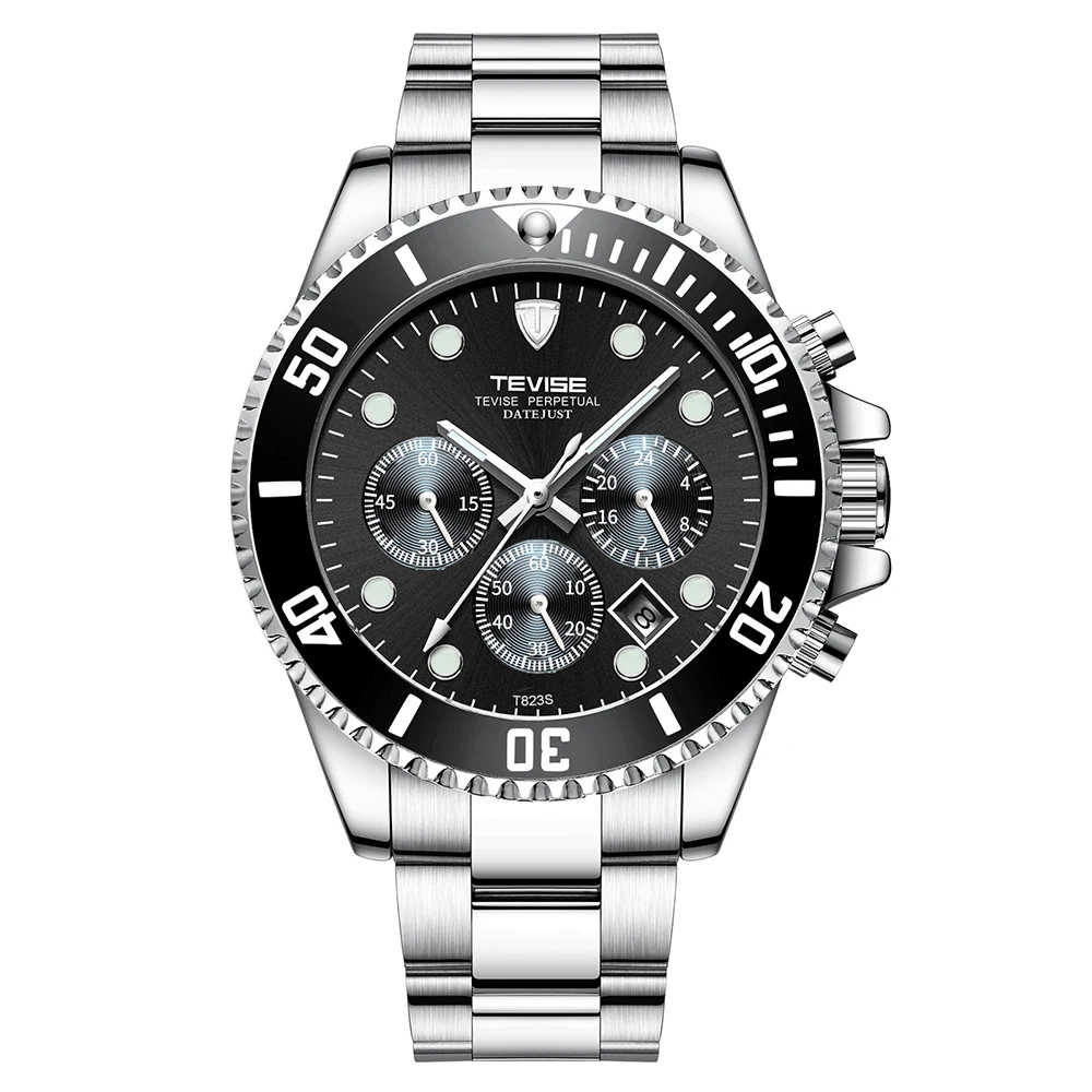 

TEVISE T823 Brand Men Watch Men's Mechanical Watch Luxury Quartz Watches Sport Stainless Steel Clock Relogio Masculino for Gift