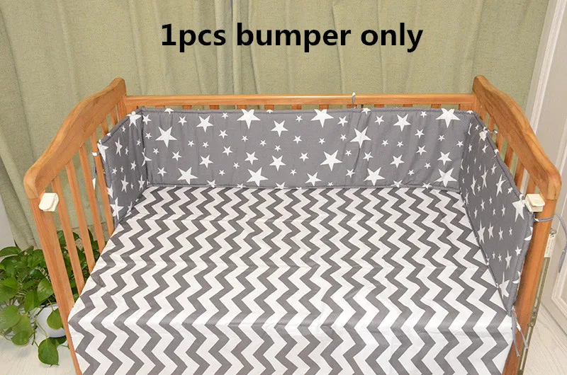 200 см длина(только 1 шт. бампер) модная Горячая Детская кроватка бампер, детская кровать бампер клавы/звезды/точки, безопасная защита для использования ребенка - Цвет: NO1