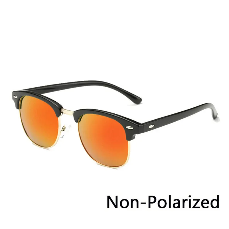 LEONLION новые модные поляризационные солнцезащитные очки без оправы для мужчин и женщин, брендовые дизайнерские солнцезащитные очки с полуоправой, Классические солнцезащитные очки Oculos De Sol - Цвет линз: BlackRed