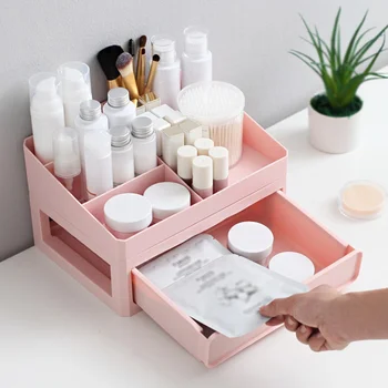 

Cosmetic Storage Box Drawer Women Large Capacity Multi-Drawers Girl Jewelries Skin Care Rack House Organizer Container