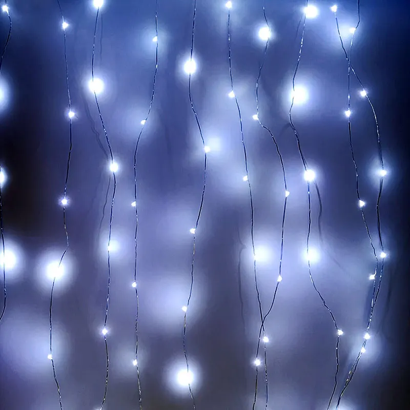

Silver Wire 1M 2M 3M 5M 10M LED String lights Holiday lighting For Christmas Tree Wedding Party Decoration Fairy Garland