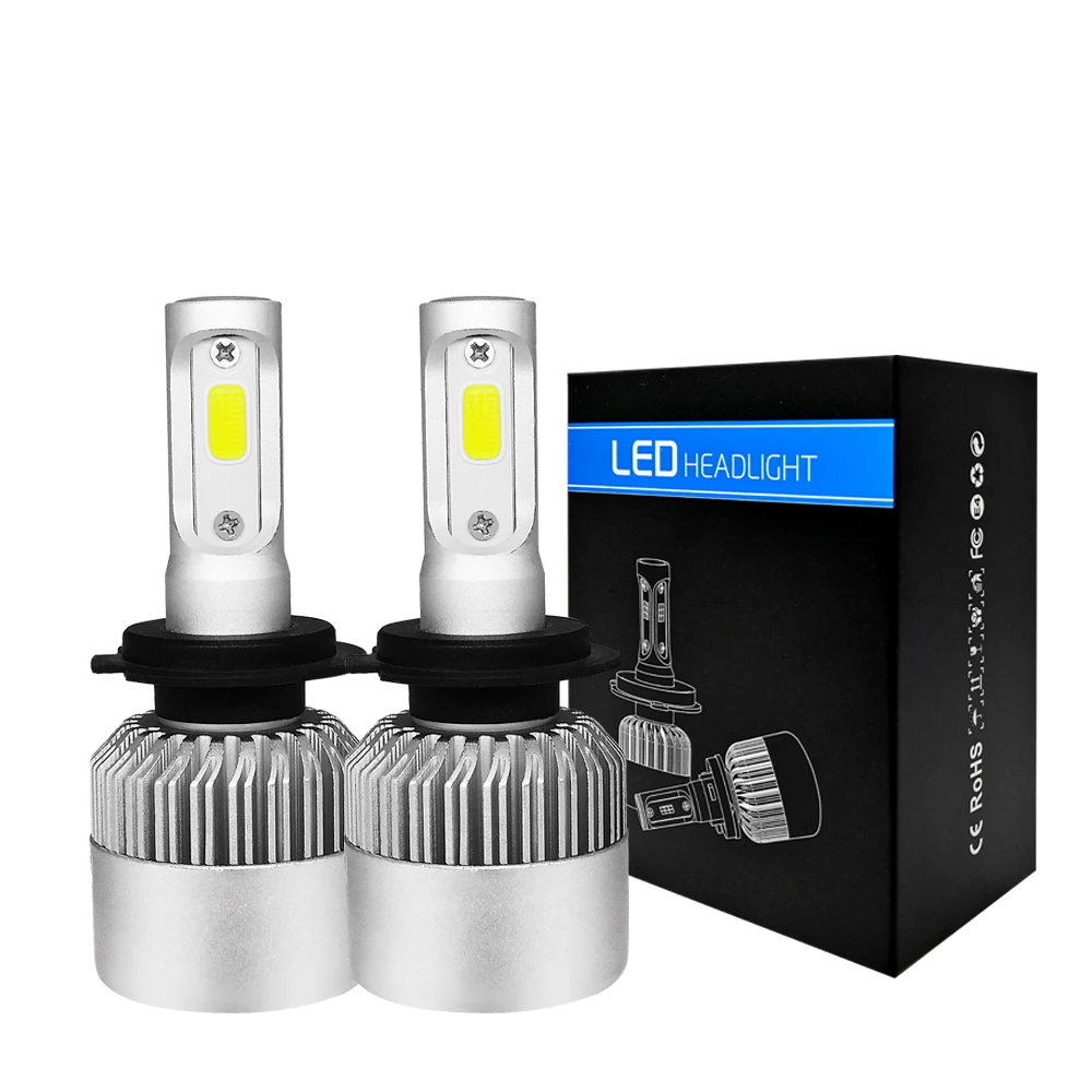 

HAOSJ 2 PCS 36W 8000LM 6500K H4 H1 H3 Turbo LED Car Headlight H7 H8 H9 H11 H27/880/881 9005 HB3 9006 HB4 9007 Led Fog Light Bulb