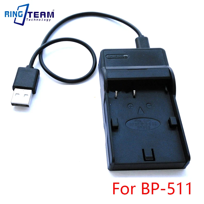 

Equivalent CB-5L CG-560 CG-570 CG-580 USB Charger for Canon BP-508 BP-511 BP-511A BP-512 BP-514 BP-522 BP-535 Camera battery