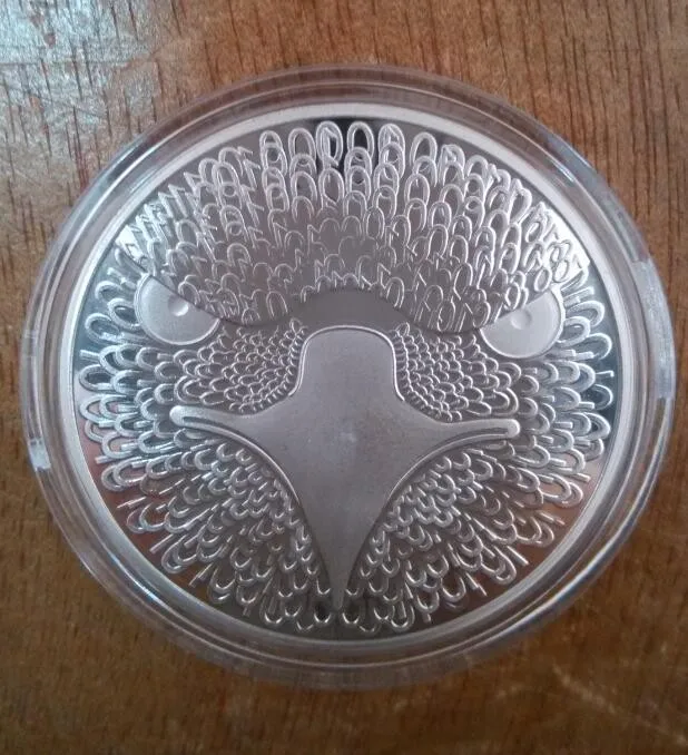 40 мм одна битцентная сувенирная монета Биткоин физическая медаль Посеребренная