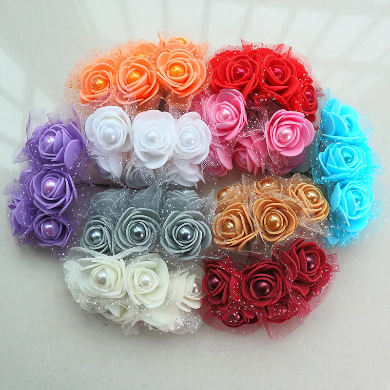 Realistic Fake Flowers Roses for Wedding Decoration