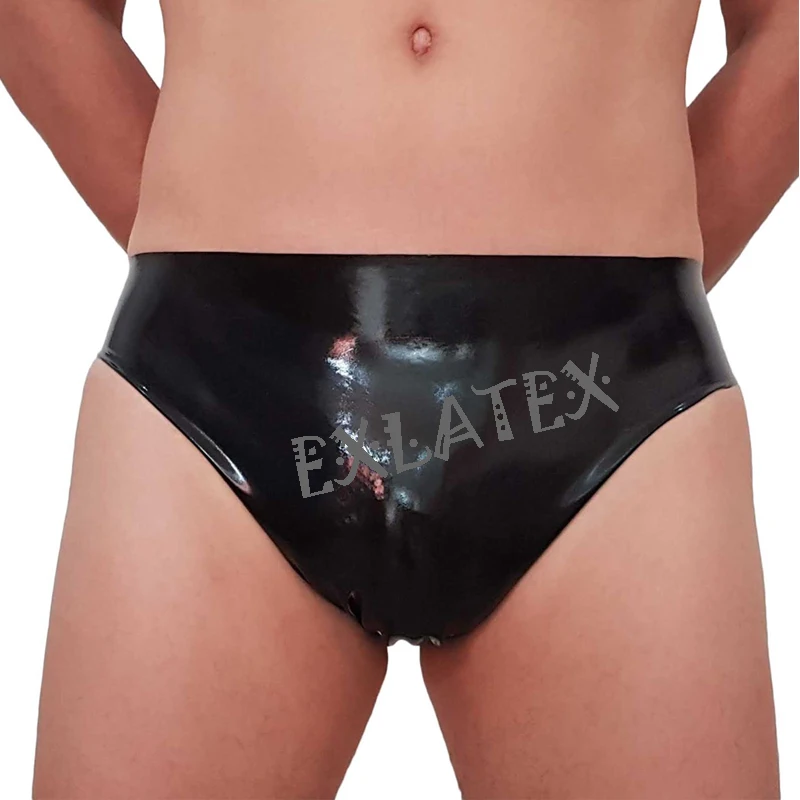 

Latex Panties Black Sexy lingerie Latex Rubber Mini Briefs with Bulge Bottoms Classic Underwear Fetish Erotic Underwear String