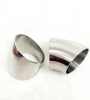 

38mm 1-1/2" 1.5 Inch Pipe OD SUS 304 Stainless Steel Sanitary Butt Welding 45 Degree Elbow Fitting Home Brew Beer