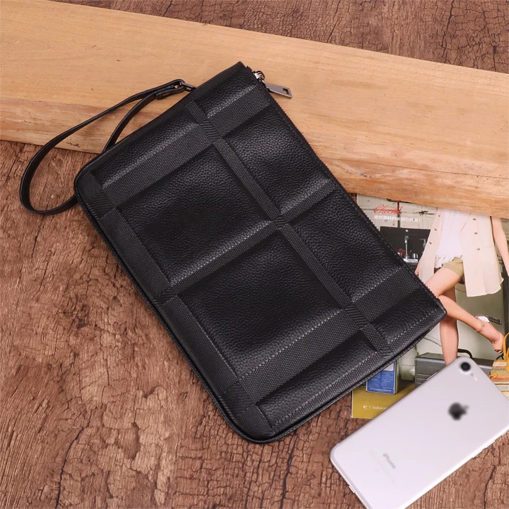 

Famous Luxury Mens Genuine Leather Clutch Wallets Long Large Capacity Casual Designer Male Clutch Wallet Purse Men Wallets