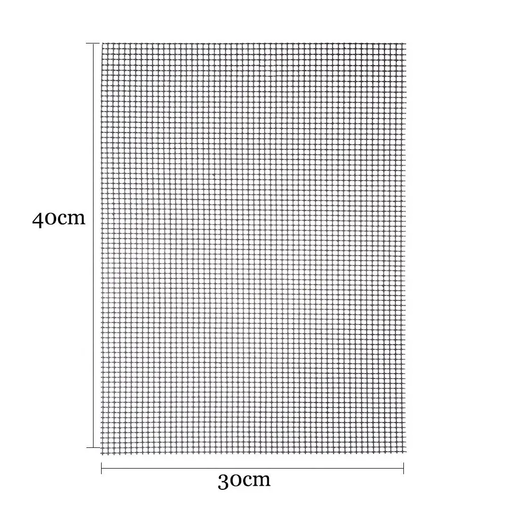 1 шт. 30x40x0,2 см барбекю антипригарные коврики для жарки Высокая безопасность в форме сетки коврик для барбекю с термостойкостью для пикника на открытом воздухе