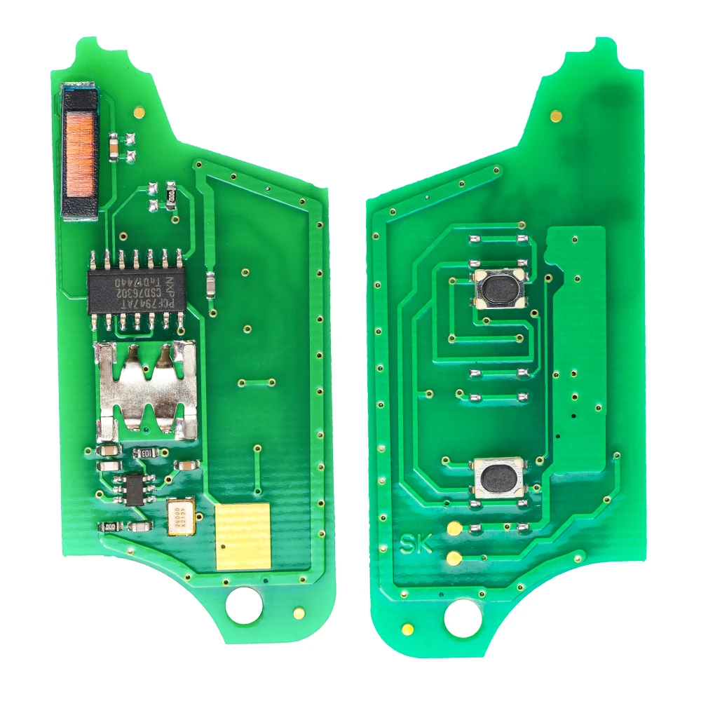 Keyecu флип-пульт дистанционного ключа Fob 2 кнопки 434 МГц PCF7961M для Renault Symbol Megane 3 Captur Kadjar 2013