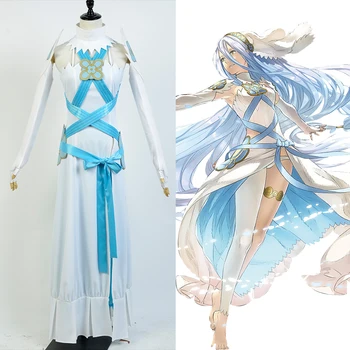 

Fire Emblem If Fates Birthright Aqua Dress Cosplay Costume For Women Girls full set