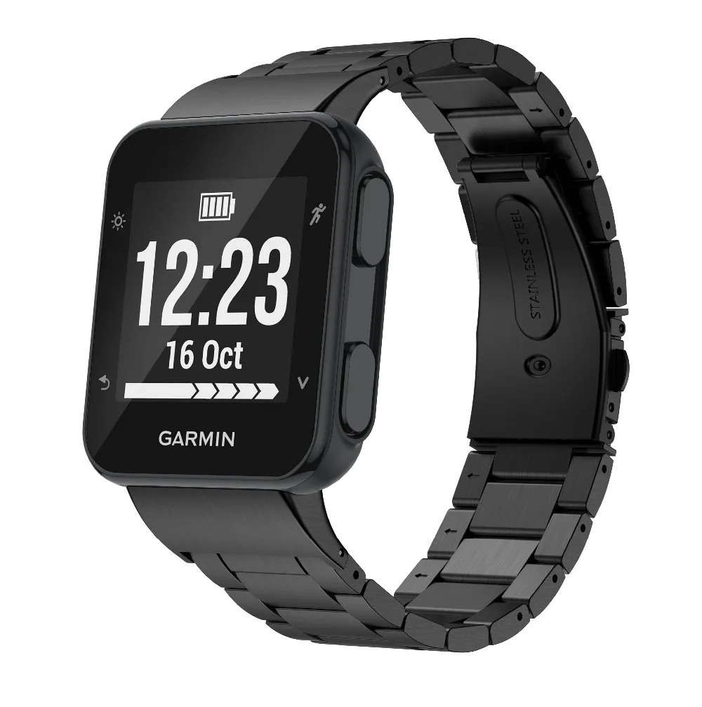 Ремешок для часов из нержавеющей стали для Garmin forerunner 35, ремешок для часов, металлический ремешок для Garmin forerunner 35, умный ремешок для часов