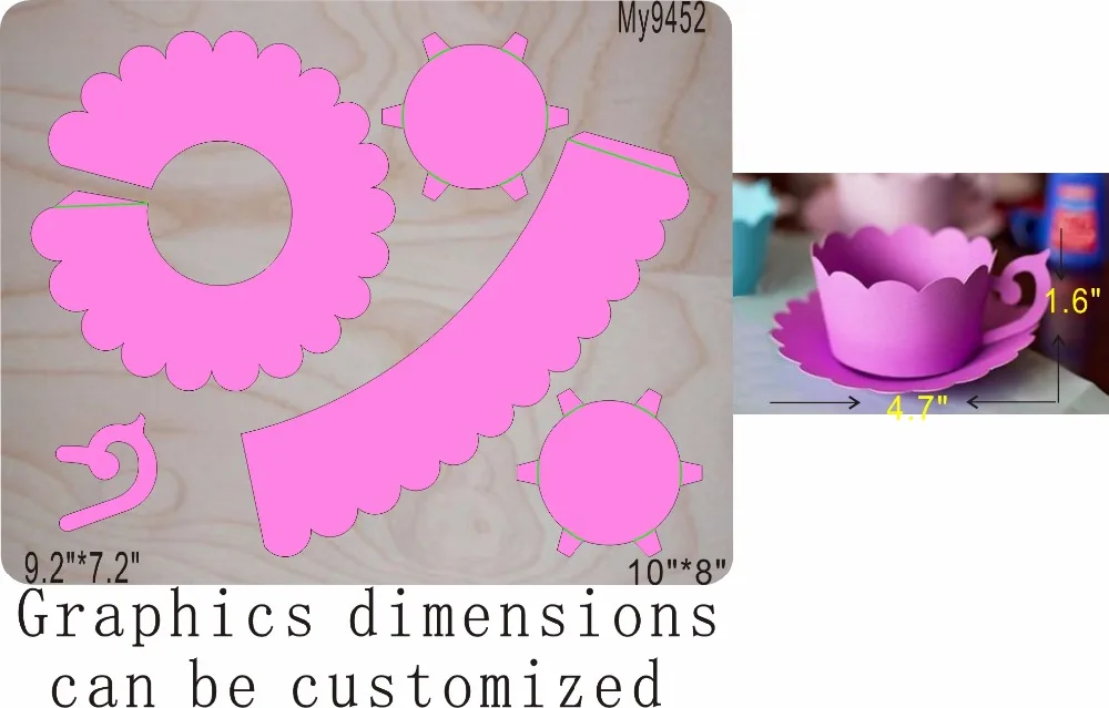 

Coffee cup new wooden mould cutting dies for scrapbooking Thickness/15.8mm ,MY