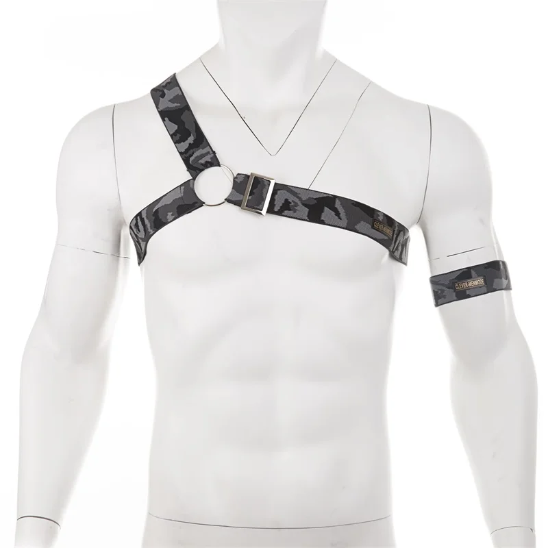 707A harness and arm Ремни для нижнего белья для мужчин плечо тело грудь эластичный бандаж ремни эротический костюм сексуальный hombre Производительность Регулируемый или повязку - Цвет: 707A harness and arm