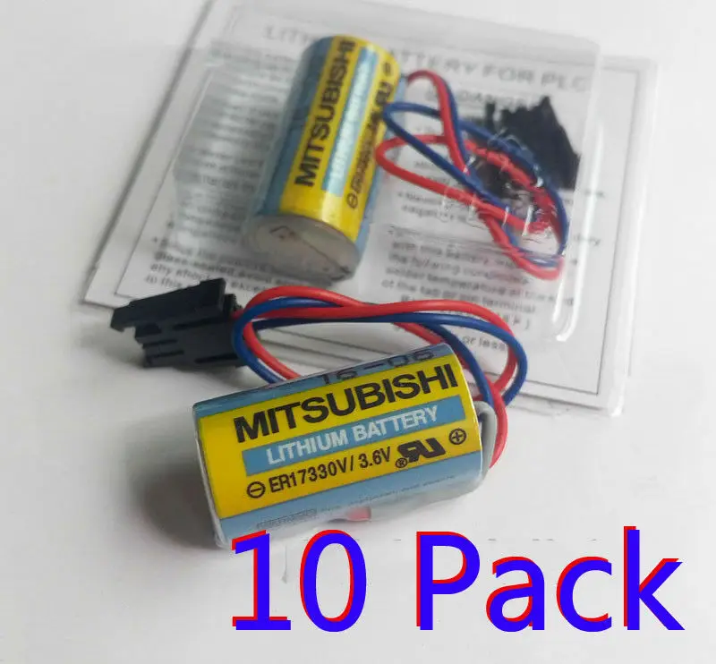 Батарейки PLC ER17330V 100% V для Mitsubishi Servo A6BAT 10 шт. 3 6 оригинал размер батареи