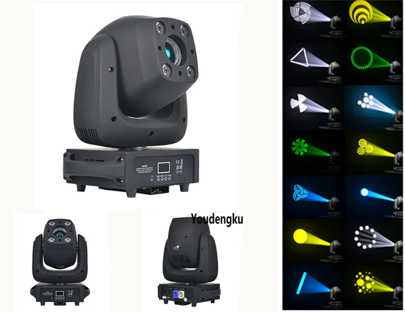 mini type 4X10W 4 in1 RGBW wash led + 100w lyre led spot moving head cheap mini led moving head spot light