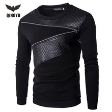 2016 mode Mens Hoodies Haut Patchwork Kausalen Männer Kleidung Sportswear Hoodies Sweatshirt Männer O-ansatz Slim Sweatshirts