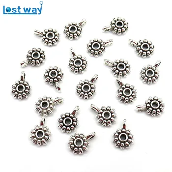 

Wholesale Price 20pcs/40pcs Big Hole Flower Metal Clasps & Hooks European beads Connectors For Jewelry Making hole 2mm(yiwu)