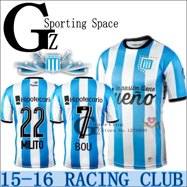 2016 Argentina Racing Club de Avellaneda 2015 jersey de fútbol River Plate camiseta de fútbol