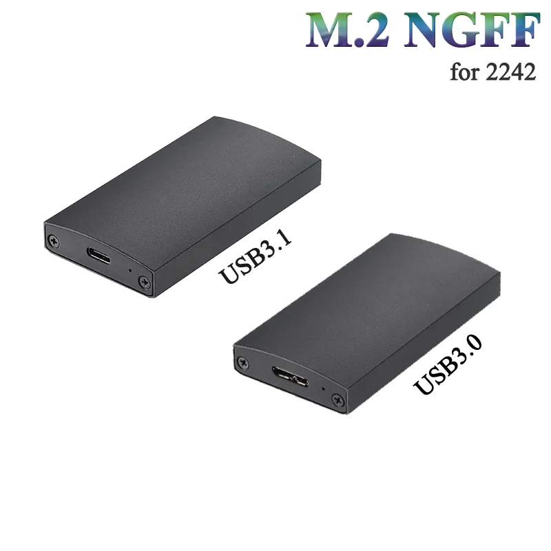 

M.2 NGFF Type-C SSD hard drive case to M.2 aluminum shell External hdd enclosure for 2242