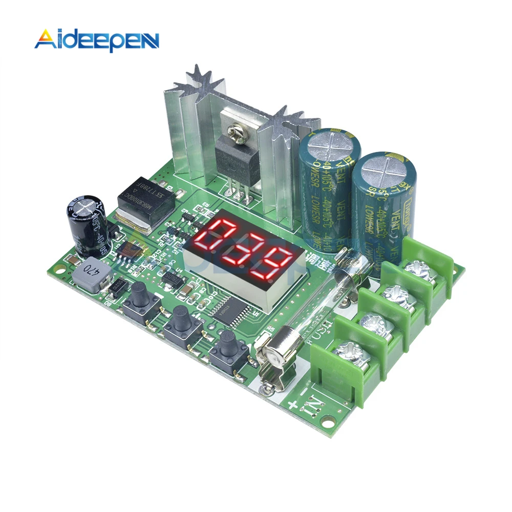 

DC 12-60V 10A 600W PWM Motor Speed Controller Regulator Control Governor Red Digital Tube LED Display Pulse Width Adjustment