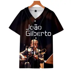John Gilberto 3D новые бейсбольные футболки с принтом для женщин/мужчин летние футболки с короткими рукавами 2019 горячая Распродажа уличная одежда