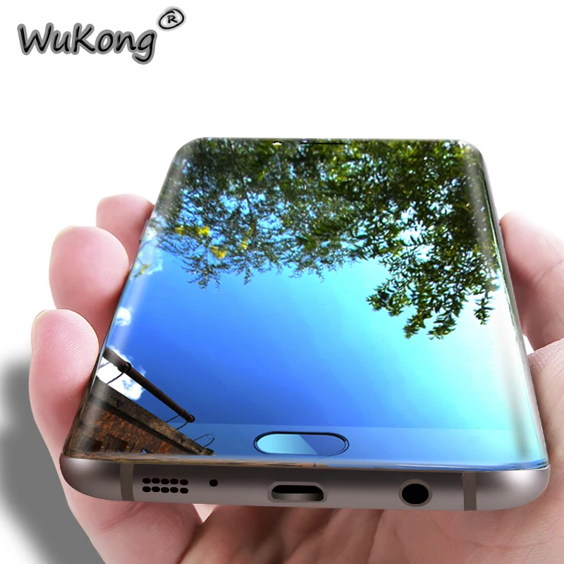 9H 3D защита экрана с изогнутой поверхностью для Samsung S6 edge закаленное стекло S7 S8