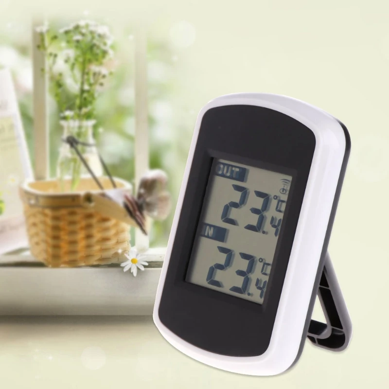 433MHz LCD Digital Wireless Ambient Weather Station Indoor Outdoor
