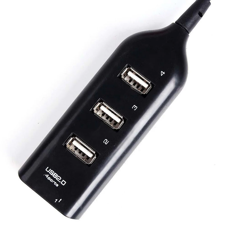 4 порта USB 2 0 зарядное устройство сплиттер адаптеры для компьютера ПК Кабельный