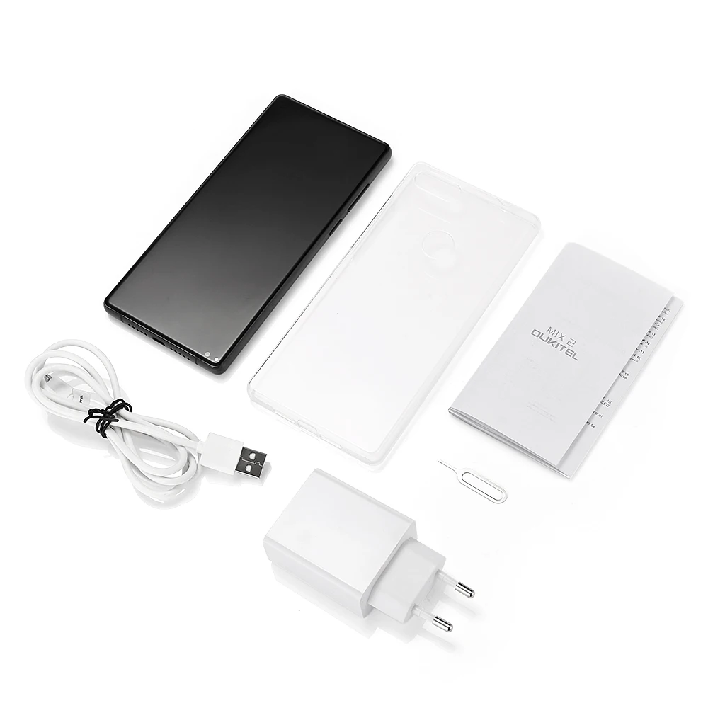 Original Oukitel MIX 2 5,99 ''FHD 18:9 pantalla 4G teléfono móvil Octa Core 6 GB + 64 GB 21MP + 13MP Cámara Smartphone 4080 mAh huella digital