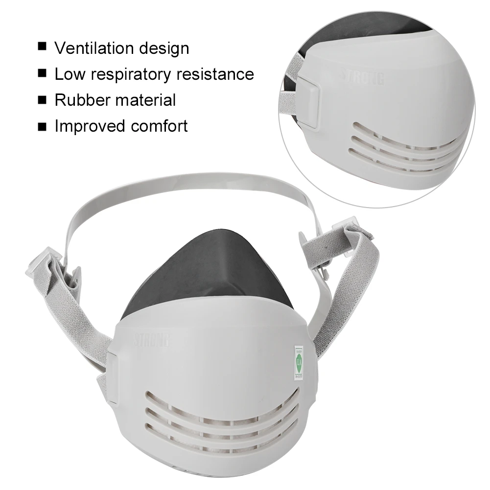 Резиновая Пылезащитная Респиратор маска очиститель воздуха фильтр защиты Высокая портативность вентиляции дизайн