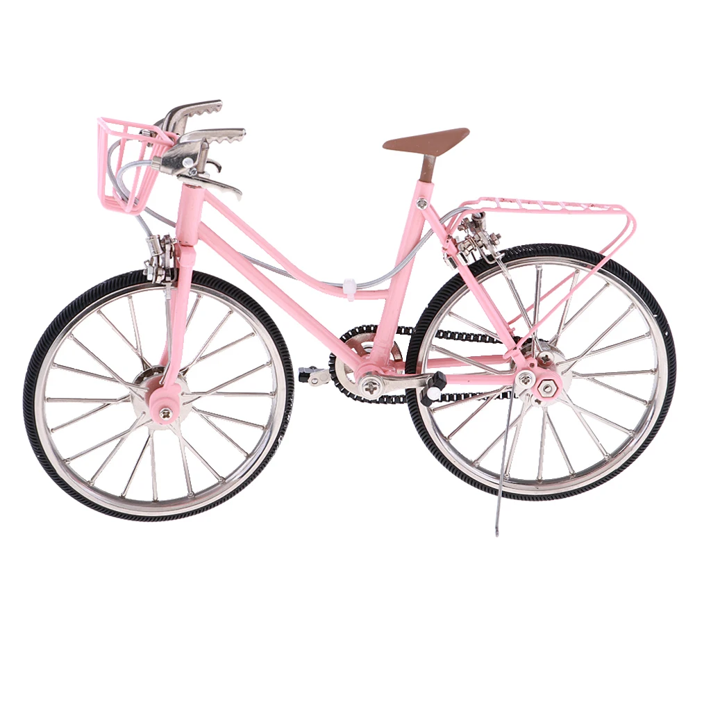 1:10 Scale Dollhouse Miniature Metal Diecast Bike Bicycle Replica Model