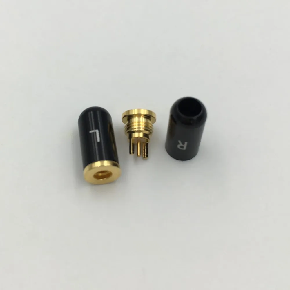 5 пар наушников MMCX DIY женский Булавки разъем для Shure ed5 SE535 прямые Форма DIY позолоченный штекер