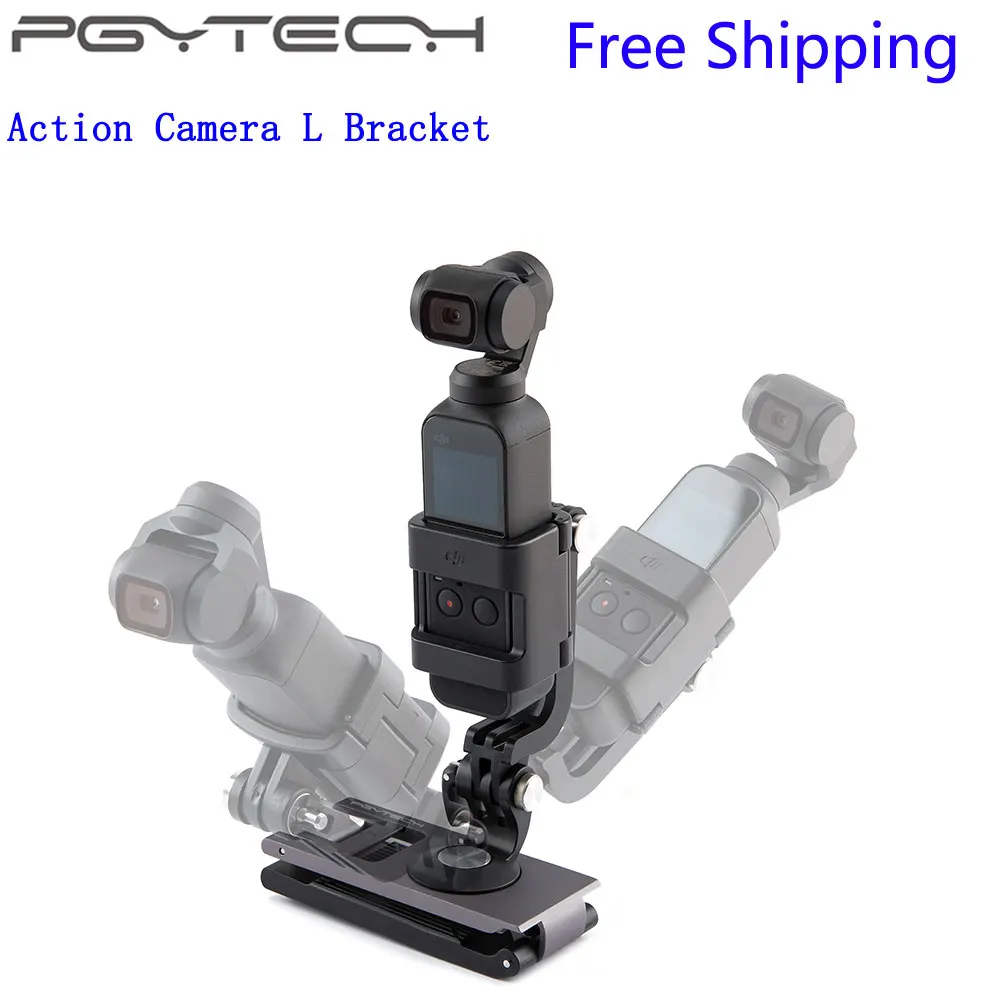 

PGYTECH For DJI OMSO Pocket Action Camera L Bracket Rotatable Holder Mount for OSMO Pocket Handle Gimbal Accessories