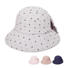 Сердце женская панама Лето Весна рыболовные кепки дамы пляж путешествия дышащий хлопок лен лук складывающаяся Шляпа От Солнца Открытый