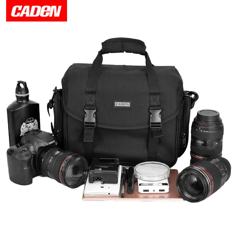 Лучший CADEN водостойкая сумка для камеры сумка на плечо сумка для фото сумка для Canon Nikon sony DSLR цифровая камера чехол на открытом воздухе