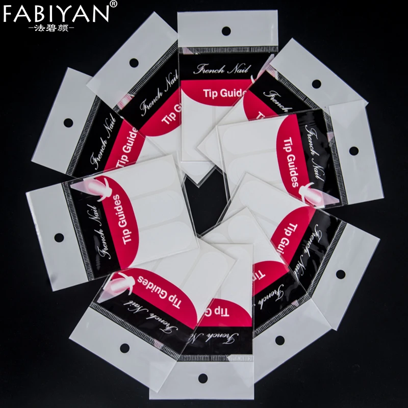 100 шт/упаковка для дизайна ногтей DIY французские 3D направляющие наклейки Стильная Форма для маникюра Гель-лак для УФ-лампы салонный Набор DIY трафарет Pro